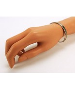 Bangle Bracelet w/Gate Closure, Silver Tone, Vintage Fashion Jewelry, JW... - $13.37 CAD
