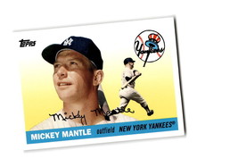 2008 Topps Series 1 Mickey Mantle Story #MM50 New York Yankees HOF (1955 design) - £1.56 GBP