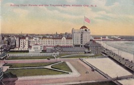 New Jersey Atlantic City Rolling Chair Parade And The Traymore Pier Postcard D45 - £2.39 GBP