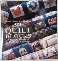 BHG 501 Quilt Blocks A Treasury of Patterns for Patchwork &amp; Applique PB 1st Ed - £3.90 GBP