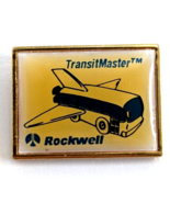 Vintage Rockwell TransitMaster Pin Bus Airplane Wings Barlow Promo Adver... - $14.99