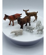 Vintage Farm Animal Lot Goats Sheep Polar Bear Deer Schleich Toys - £5.84 GBP