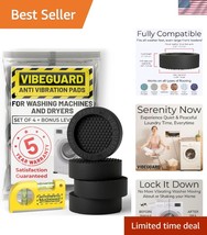 Durable Rubber Anti-Vibration Pads for Washing Machine - Stops Noise &amp; S... - $85.99
