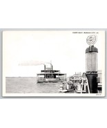 Morgan City LA Louisiana Ferry Boat Good Gulf Gasoline Pump Postcard C34 - $9.95