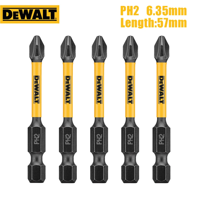 DEWALT Impact 6.35 PH2 Power Bit 57mm Longer Life Electric Screwdriver D... - $5,308.47 MXN