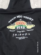Friends Medium Hoodie Black With Colored Graphics Central Perk Open Mic ... - $437.71 MXN