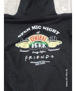 Friends Medium Hoodie Black With Colored Graphics Central Perk Open Mic ... - $437.71 MXN