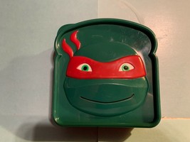 Teenage Mutant Ninja Turtles Face Image Plastic Sandwich Lunch Container - £3.15 GBP