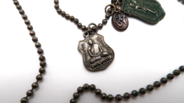 Vintage AEO American Eagle Outfitters Buddha Necklace 24&quot; - £15.86 GBP