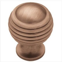 PN0523-RAL Antique Red Copper 1 1/8&quot; Astrodome Cabinet Drawer Knob Pull - $8.99
