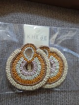 Khloe collection seed Bead Earrings new in package. - $147.44 MXN