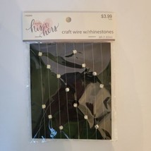 Studio His &amp; Hers Craft Wire With Rhinestones 6ft 1.83m - $3.50