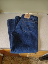 Vtg LEVIS Jeans 505 ORANGE Tab 38x30 Men’s Denim Dark Wash Reg Fit Straight Leg - £36.54 GBP