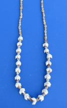 36&quot; Bubble Pendants Sea Shell Necklace Beaded Lei - £14.86 GBP