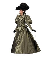 Tabi&#39;s Characters Women&#39;s Blue Victorian Era Dress Theater Costume Large - £353.97 GBP