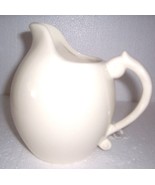 1998 Royal Haeger USA Porcelain Ivory Satin White Pitcher/Vase Display - $147.76