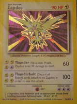 Zapdos Basic Pokemon #16 1999 Wizards Holo used ungraded  - $19.99
