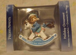 Precious Moments Baby's First Christmas Boy 2013 Ornament - $14.99