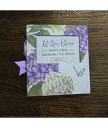 Let Love Bloom Photo Album w Heavy Pages Holds 180 4 x 6 Photos Purple F... - $14.99