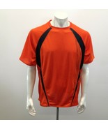 Fila Athletic Polyester Shirt Men&#39;s Size XL Orange Black Gym Shirt - £8.55 GBP