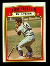 Vintage 1972 Topps Baseball Trading Card Tom Haller In Action #176 - £9.02 GBP