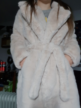 Women’s Overcoat Oversized Faux Rabbit Fur Coat Jacket Plus Size Outerwear - £139.21 GBP