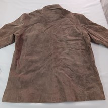 Pronto Uomo Leather Jacket Men's XL Suede Brown Button Up Sport Coat Genuine image 13