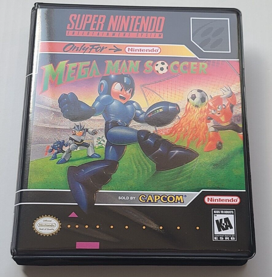 Mega Man Soccer CASE ONLY Super Nintendo SNES Box BEST Quality Available - $12.18