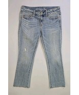 American Eagle Vintage Flare Jeans 2 Regular 28x25 Stretch Back Flap Poc... - $405.14 MXN