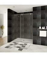 44-48&quot;Wx79&quot;H Frameless Sliding Shower Door ULTRA-D Brushed Nickel by Les... - £651.63 GBP