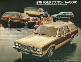 1978 Ford WAGONS brochure catalog US 78 FAIRMONT PINTO COUNTRY SQUIRE CLUB - £6.29 GBP