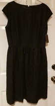 Anne Klein Womens Black Linen Sleeveless Lined Sheath Dress Size 12 NWT $170 Tag - $20.37