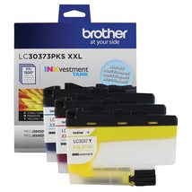 Brother Genuine LC30373PKS, 3-Pack Super High-Yield Color INKvestment Tank Ink C - $87.59