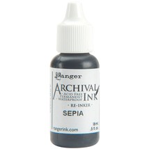 Ranger Archival Pad Reinker .5oz Sepia 1 Pack of 1 Piece - $494.11 MXN