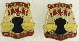 Vintage Us Military Dui Insignia Pin Set There When Needed 53rd General Support - $12.35