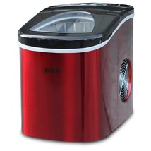 RCA RIC117-SSRED Stainless Steel Ice Maker Medium Red S/S - £155.30 GBP