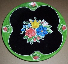 2001 CBK Ltd., L.L.C Hand Painted Flower Designed Side Plate by S. Pinfog - $61.02