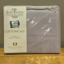 Select Edition Cottoncale Soft Lilac Full Flat Sheet 180 Threads Cotton NEW - $34.79 CAD