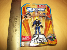 DC Universe Action Figure 2009 Infinite Heroes Black Canary Collector Button New - £11.38 GBP