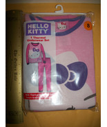 Hello Kitty Girl Clothes Set Size 8 Thermal Underwear Top Pants Pink Bot... - $14.27 CAD