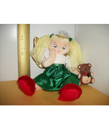 Gibson Cloth Doll Sleepy Serenity Little Angel Teddy Christmas Decor Toy... - $19.31 CAD