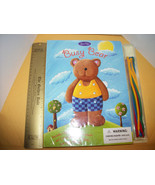 Toy Gift Paper Doll Kit Busy Bear Lace Up Interactive Play Activity Boar... - $12.34