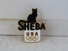 Vintage Olympic Pin - Sheba Cat Food Team USA Barcelona 1992 - Inlaid Pin - £14.94 GBP