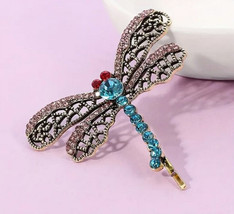 Dragonfly crystal hair pin - $11.88