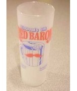 PAIR of Vintage Seagrams Gin Red Baron Recipe Advertising Glasses - $33.18 CAD