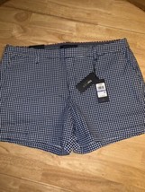 Tommy Hilfiger Women’s Size 14 Gingham Plaid 5” Shorts Bnwts Retails $59.50 - £15.89 GBP