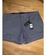 TOMMY HILFIGER Women’s Size 14 Gingham Plaid 5” Shorts BNWTS Retails $59.50 - $27.34 CAD