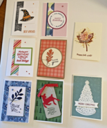 Stampin Up! Lot of 8 3 1/2&quot; x 5&quot; Greeting Cards - €6,94 EUR