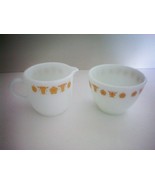 Corning Corelle Gold Butterfly Creamer and Sugar -- as shown - £18.37 GBP