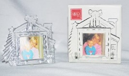 Winter Magic Crystal Picture Frame - Holds 1 1/2&quot; Photo - £7.72 GBP